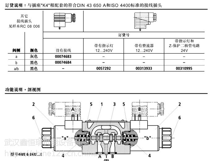 力士樂電磁閥武漢代理4we6ja6xeg24n9k4