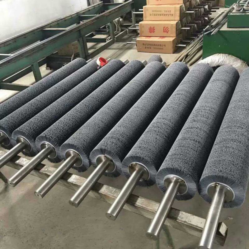 福联刷业***生产铝板脱脂清洗抛光毛刷辊 铝板抛光磨料丝毛刷辊