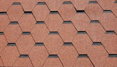 漳州天信牌水墨灰马赛克六角型沥青瓦片防水屋面别墅瓦油毡瓦多彩玻纤