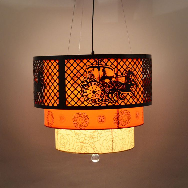 中式木艺吊灯客厅餐厅书房羊皮灯马车木艺灯工程灯8029】价格_厂家
