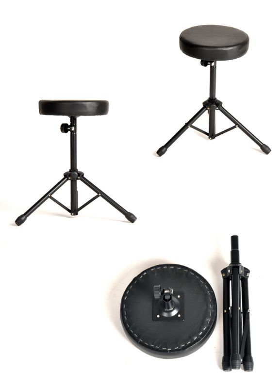 高级鼓凳架子鼓凳圆鼓凳子皮革面演出可用可升降乐器配件