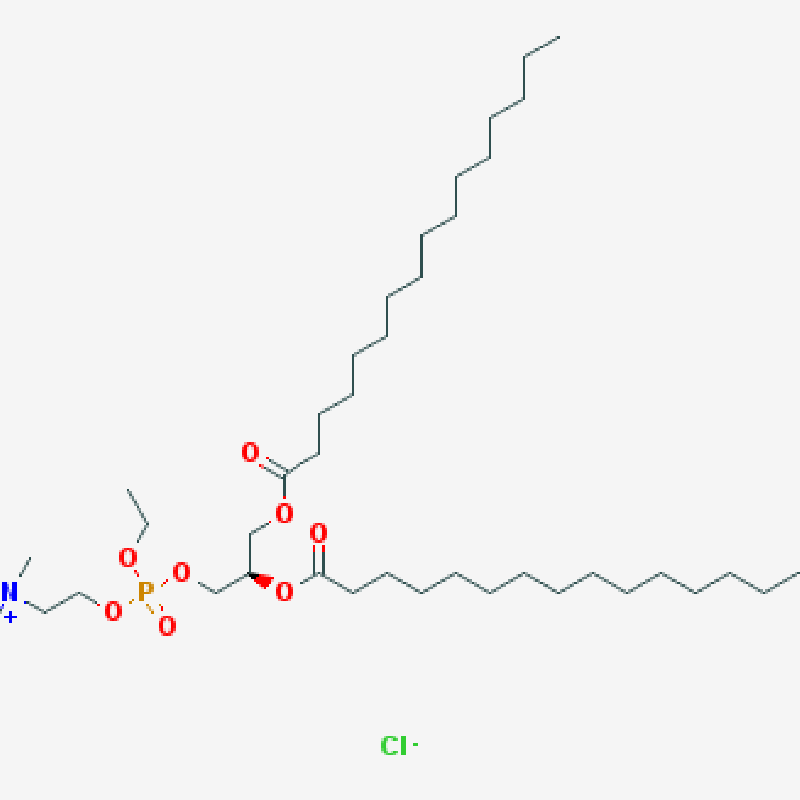中文名稱:1,2-二棕櫚酰-sn-甘油-3-乙基磷酸膽鹼,三氟甲磺 酸鹽英文