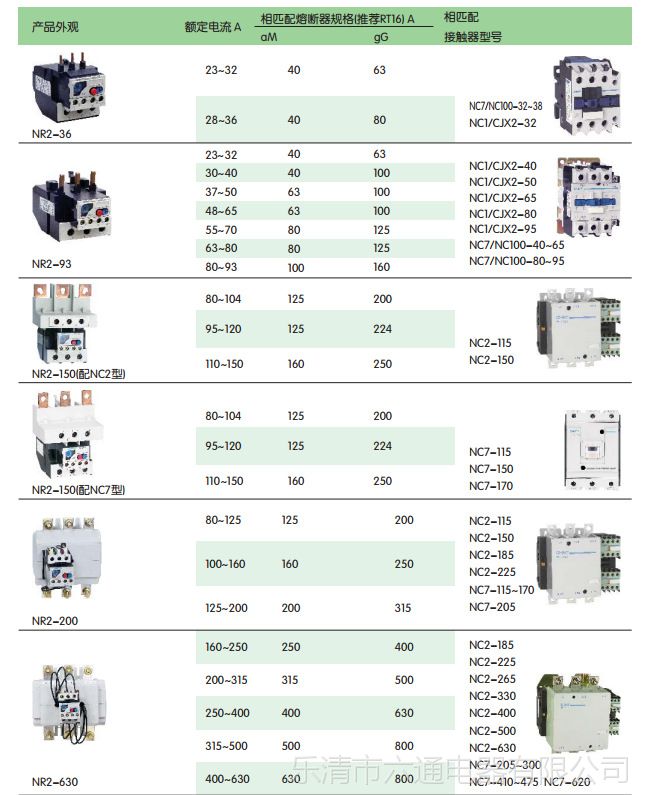 正泰热继电器nr2630热过载保护继电器配nc2nc7接触器630a500a