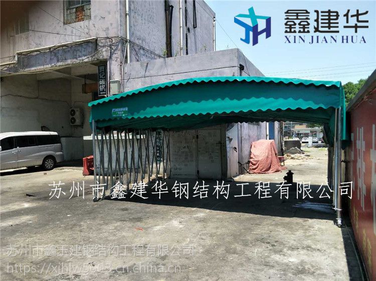 上海长宁区大排档彩棚自动伸缩蓬固定雨蓬厂家定制
