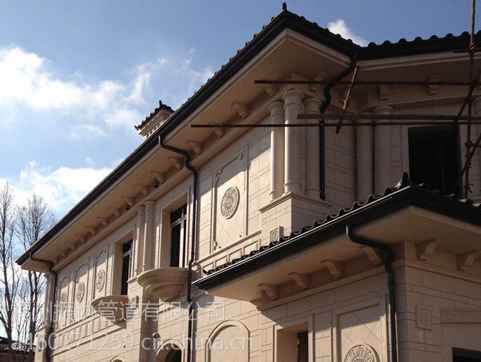 上海金属成品檐沟紫铜檐槽紫铜雨水檐槽上海别墅落水系统无锡坡屋面