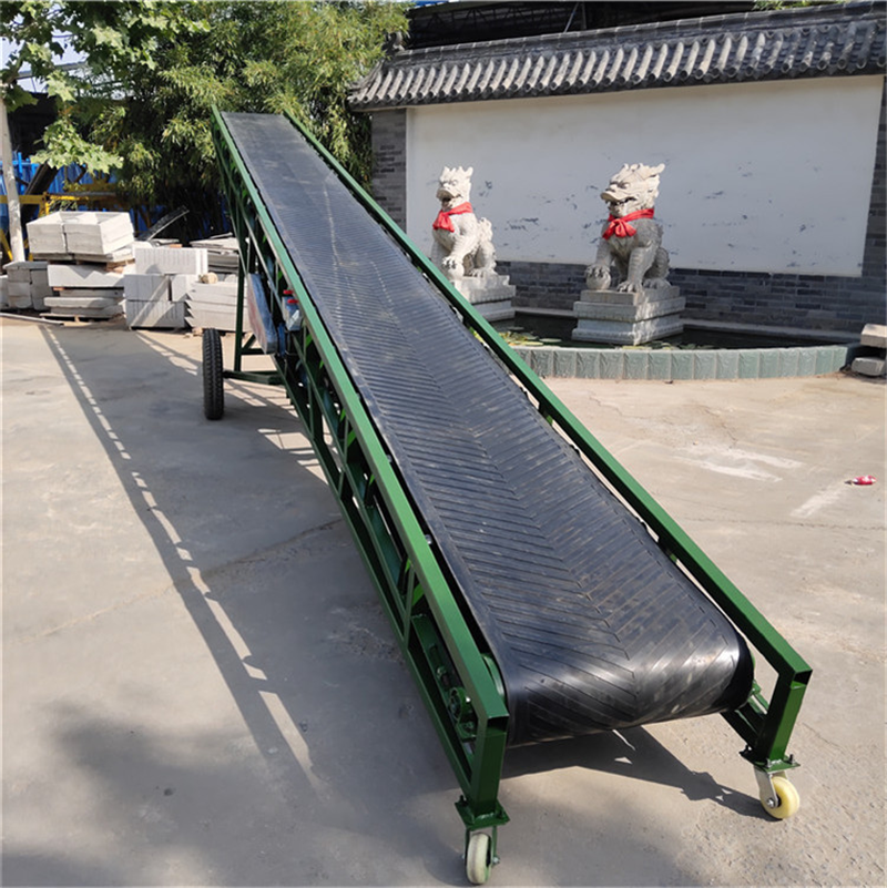 省人力货物装卸传送带化肥装车输送机防滑带式输送机