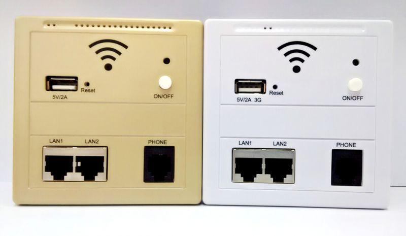 嵌入式ap86型wifi面板ap支持3g存储统一管理220v供电