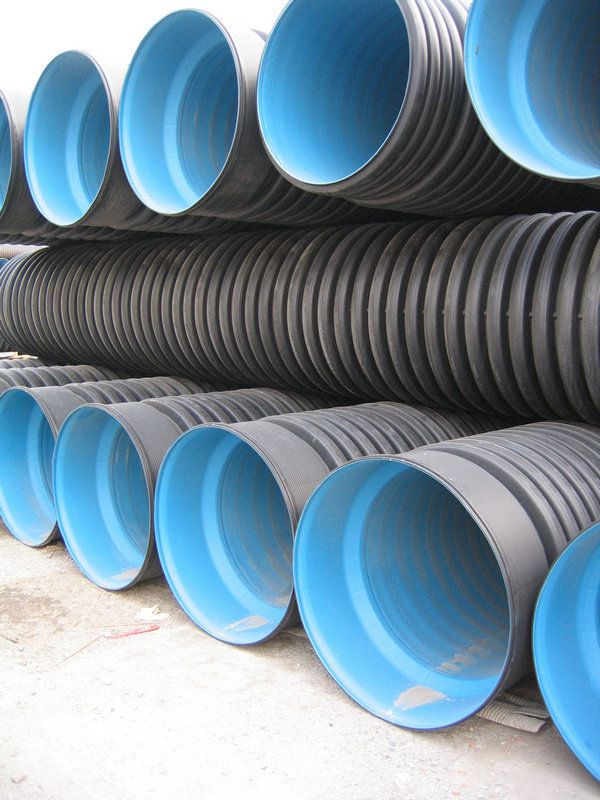 hdpe双壁波纹管高密度聚乙烯pe双壁波纹管pe波纹排污管