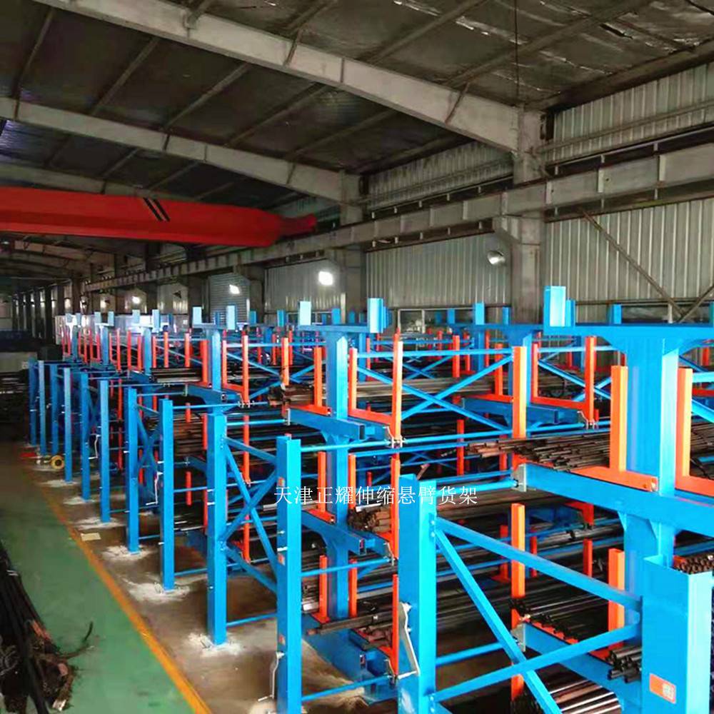 双面悬臂式货架设计手册厦门重型货架安装现场伸缩式板材存放架