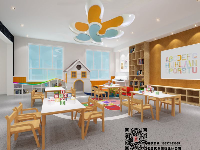 郑州创意空间教室装修设计公司案例河南创意空间装修设计