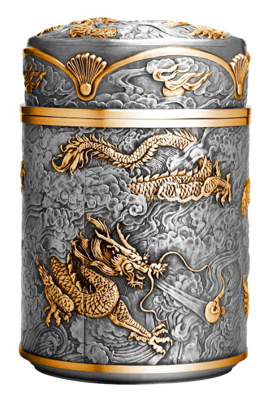 实体店tumasekpewter大马锡茶叶罐鹤锡器马来西亚进口锡罐纯锡手工