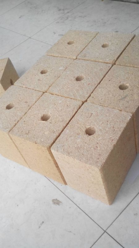 刨花木墩托盘脚墩木屑垫块木屑脚墩托盘