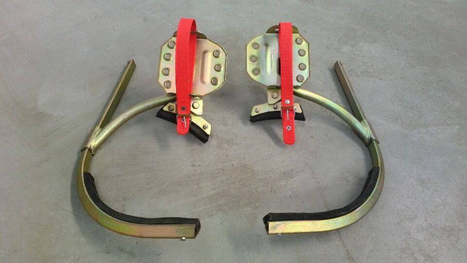 厂家电工爬杆脚扣伸缩型开口可调节15米杆400mm铁鞋