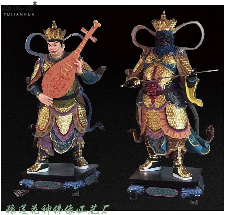 伽蓝千岁 弥勒佛塑像厂家 哼哈二将佛像 韦陀菩萨塑像
