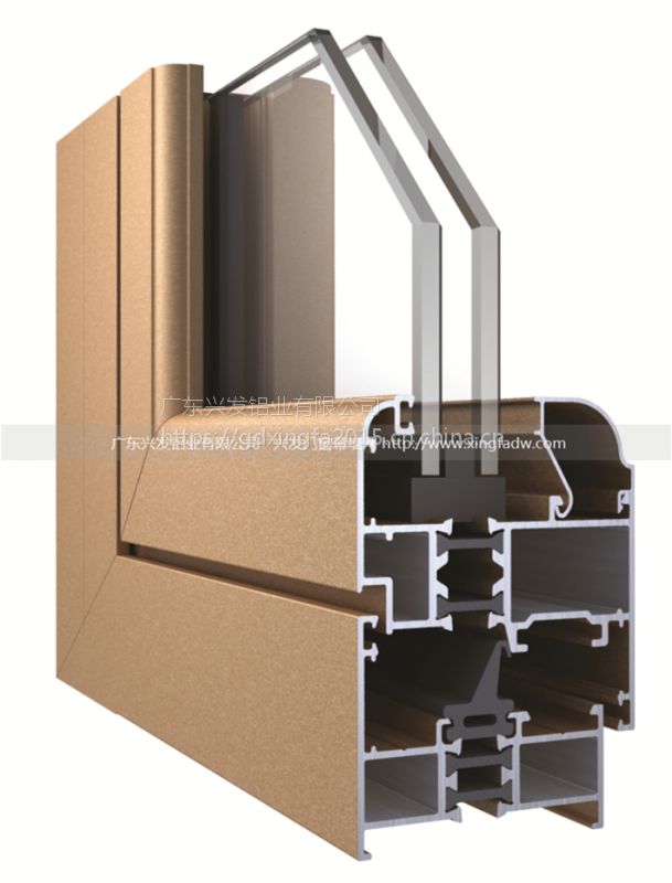 广东兴发铝材铝合金门窗型材推拉窗平开窗铝型材
