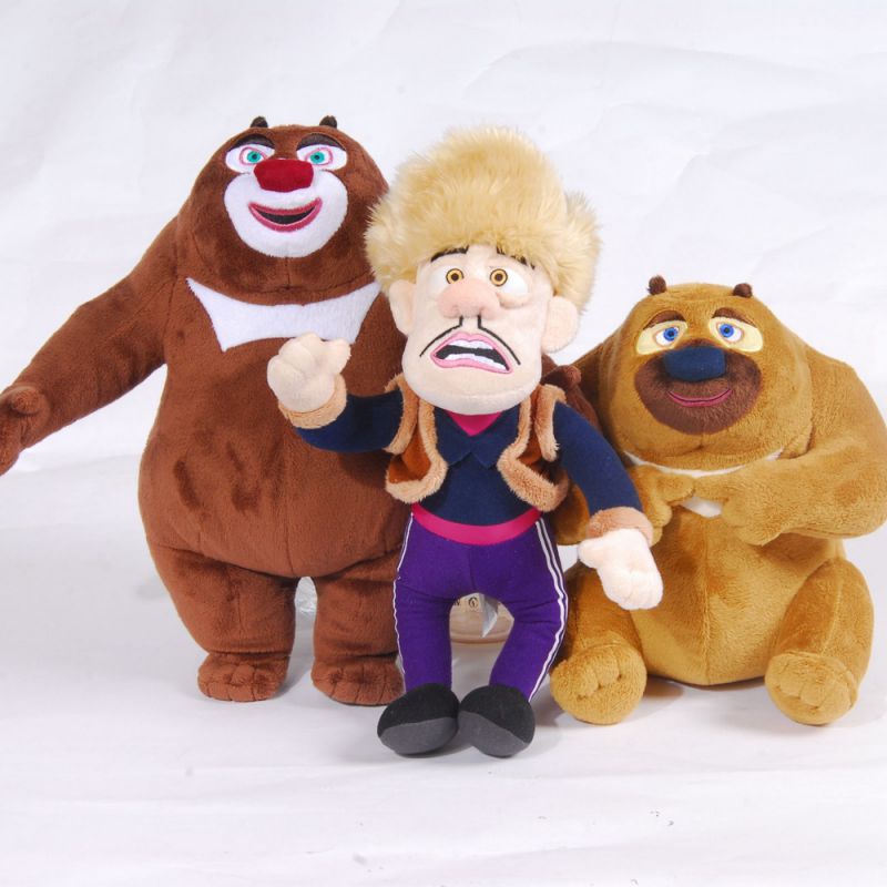 毛绒玩具卡通动漫玩具熊出没系列毛绒玩具批发厂家玩具定制