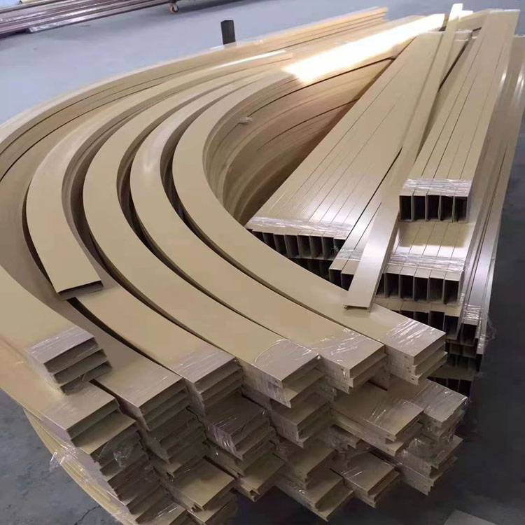 拉弯弧形铝方通扭曲铝方管支持来图加工定制图片