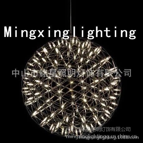 火花球现代工业风led圆形吊灯球形吊灯火花球烟花灯花火吊灯创意个性餐厅客厅灯具厂 价格 厂家 中国供应商