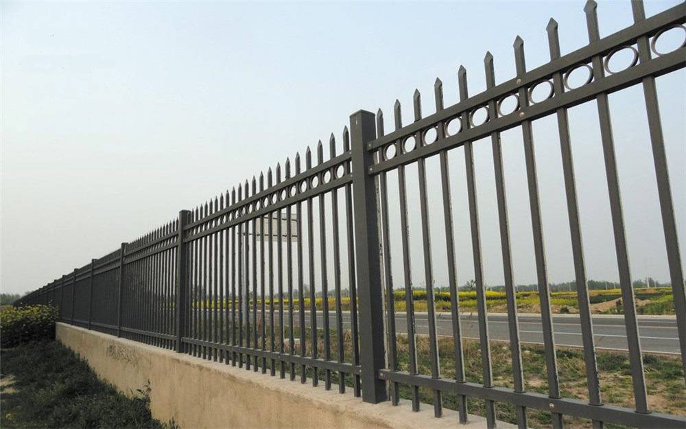 广州工地锌钢围栏图片天河厂区铁艺栅栏定做价格图片