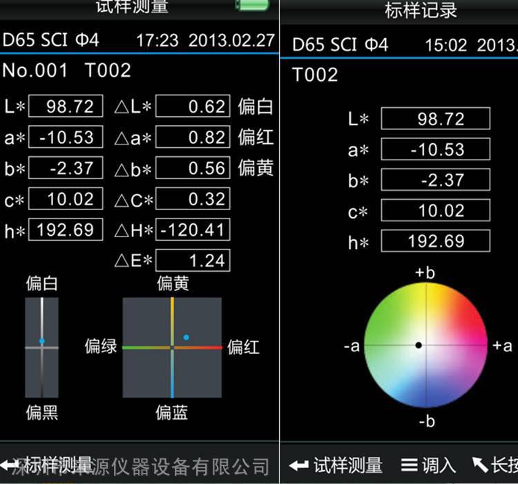 食品制品包装材料测试颜色差异性能色差分光测试仪器ys3060nh310