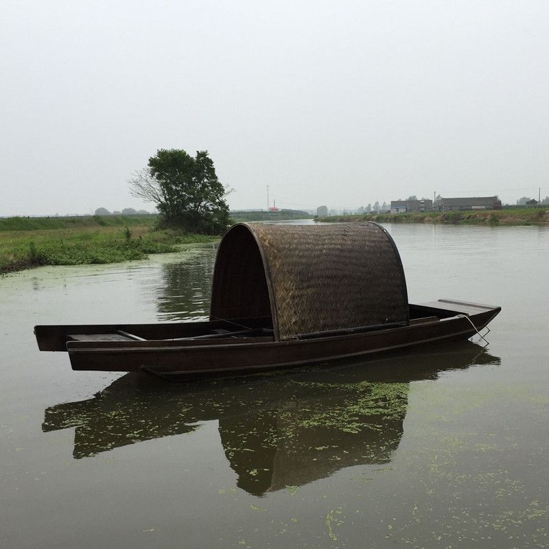 4米仿旧乌篷船中式木船木船旅游客船