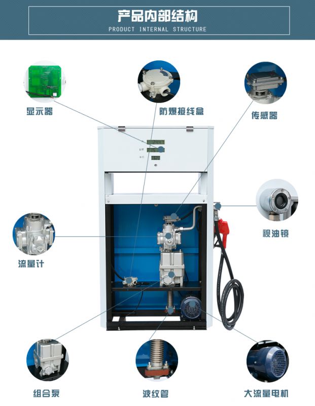 【余龙 160型中小型加油机220v380v大流量汽油防爆双枪双泵抽油】价格