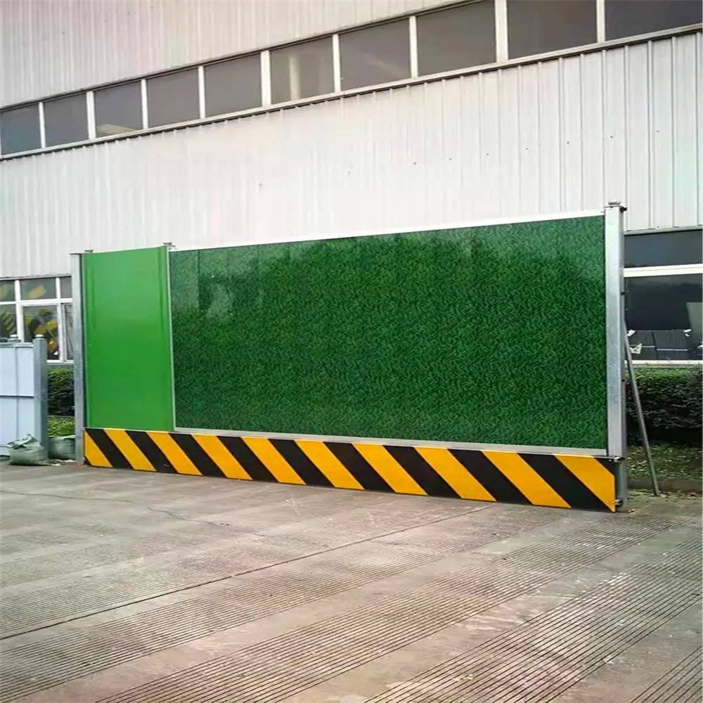 框架铁皮围挡道路施工临时围挡建筑临时小草围墙