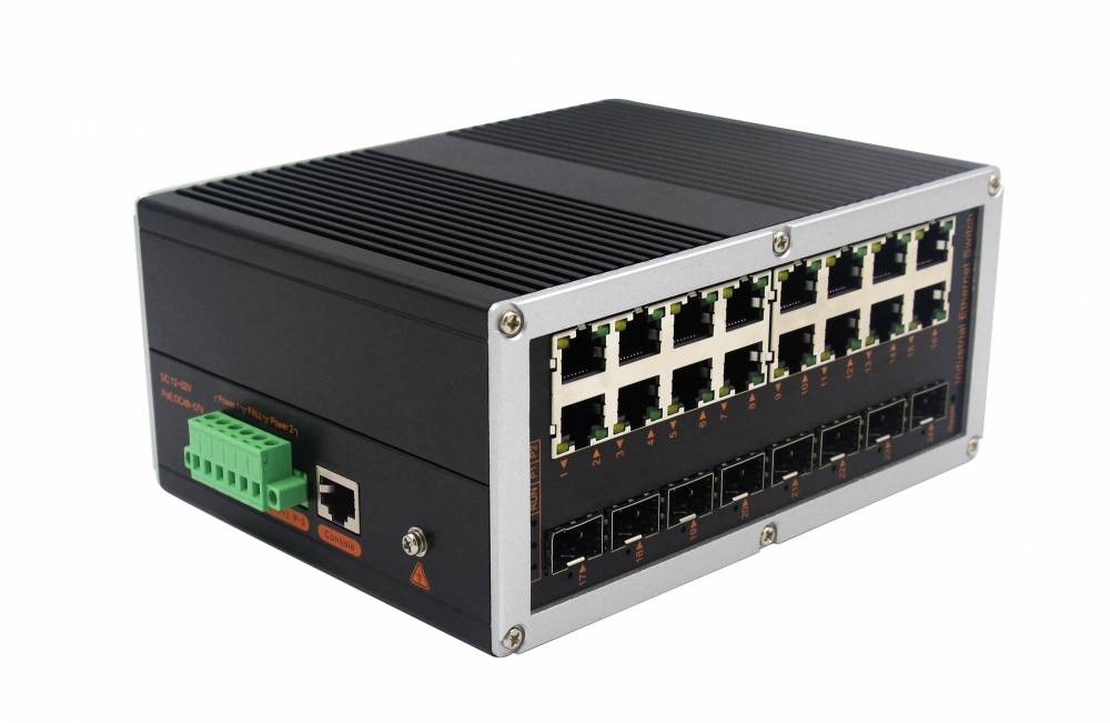 北土网管工业级千兆8光16电sfp工业级交换机图片