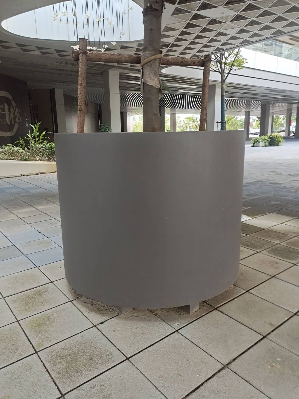 金属花池滚圆焊接安装加工各类非标金属花钵花箱弧形围边