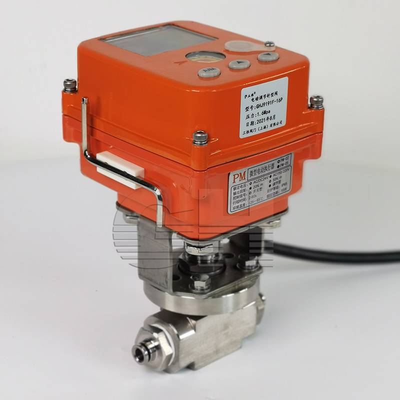 ghj9191f16p电动针型调节阀小流量电动调节阀微型电动
