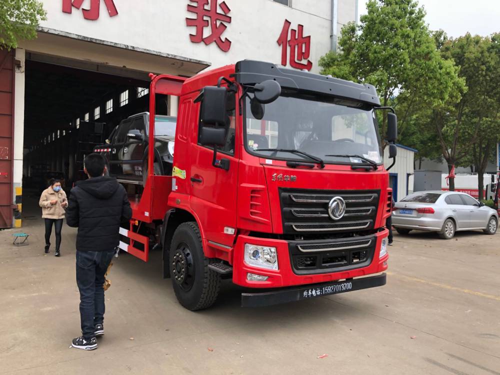 東風華神20噸挖掘機平板車120噸挖掘機板車可加液壓爬梯