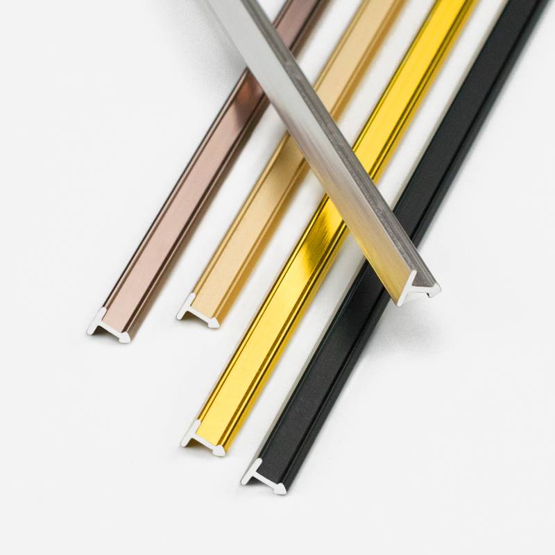 铝合金t型装饰线条铝合金封边拉丝瓷砖压条美缝镶嵌收边条