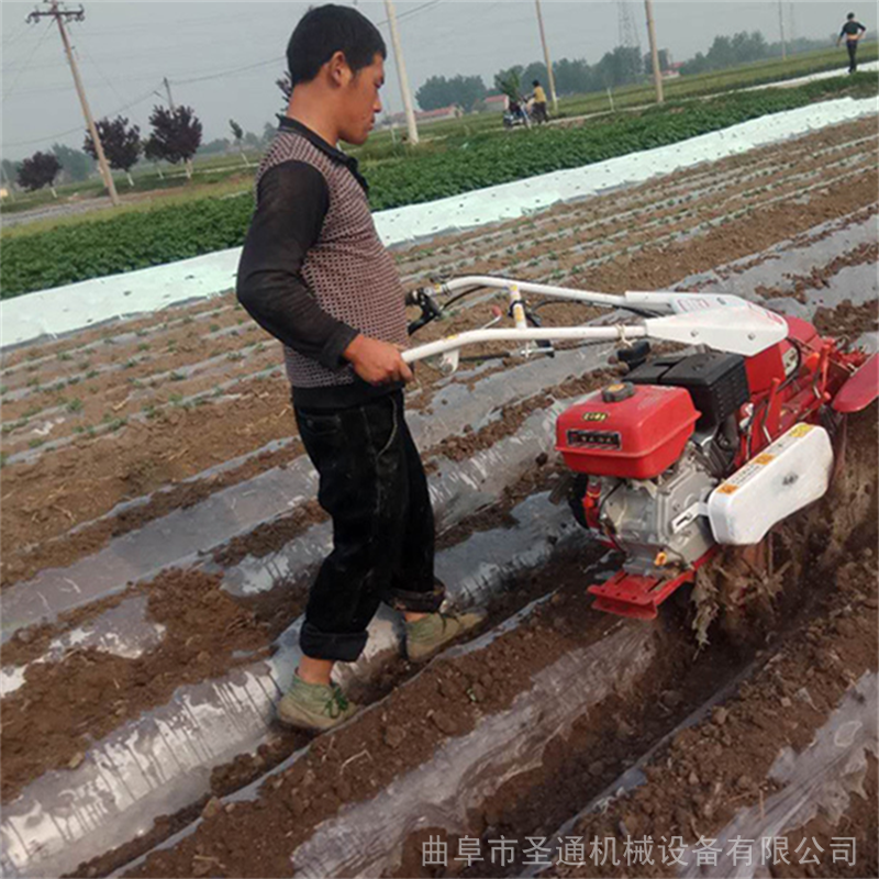 大棚辣椒苗床起壟機蔬菜大棚開溝機烤煙地膜覆土機