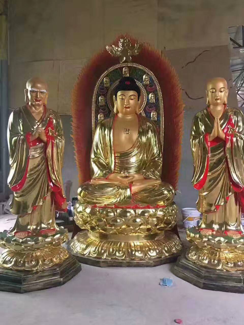 寺庙铜佛像 三宝佛 三世佛 阿弥佗佛 药师佛 释迦摩尼佛】价格_厂家