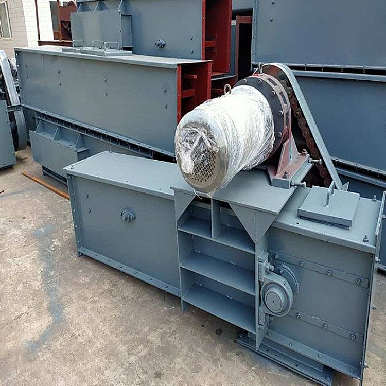 fu350链式输送机槽型石英砂链条水平拉链机粉料喂料机