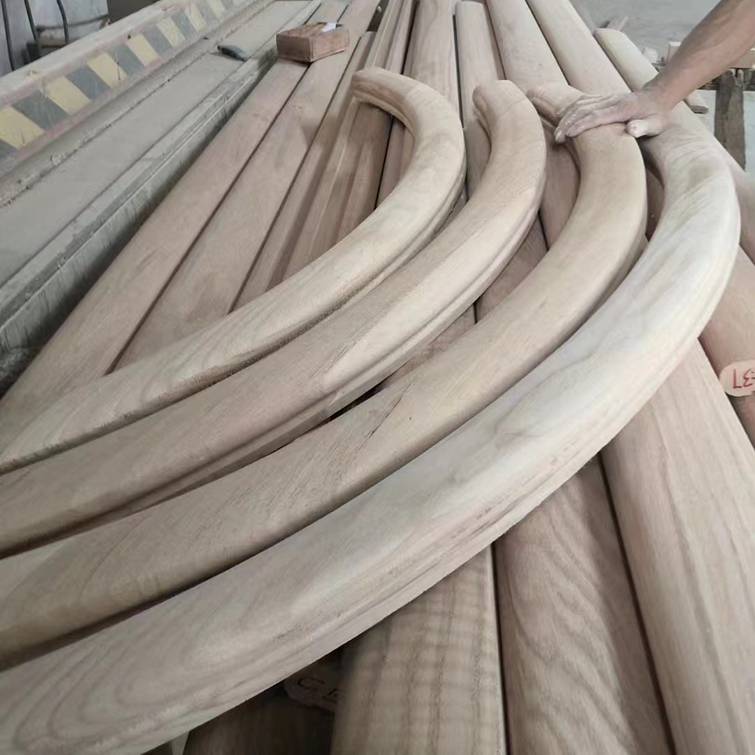 成都定做实木楼梯扶手工程扶手商场异形扶手弧形扶手科技木松木榉木