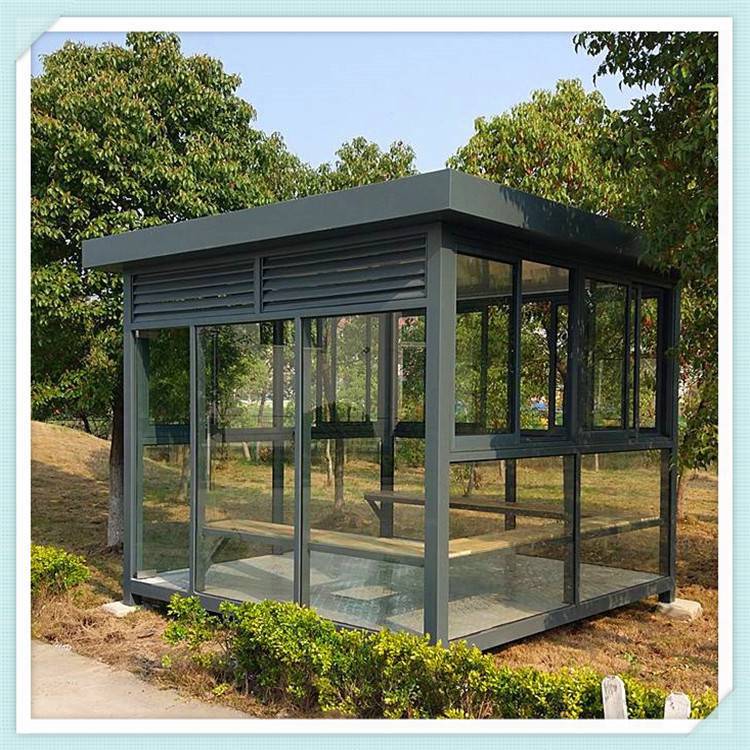 供应钢结构岗亭执勤岗亭吸烟亭