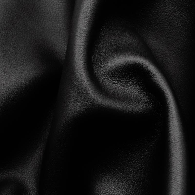 丝绸头层软牛皮纳帕牛皮革黑色软包真皮革高档端限量促销皮料