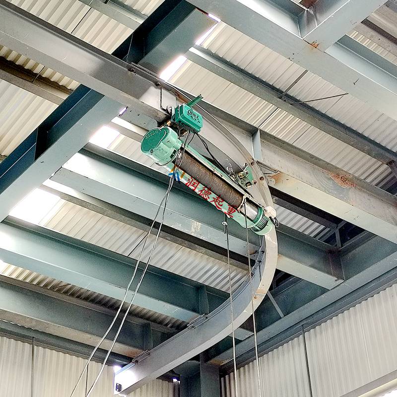 浙江打磨房双钩电动葫芦价格c型轨道环链葫芦厂家