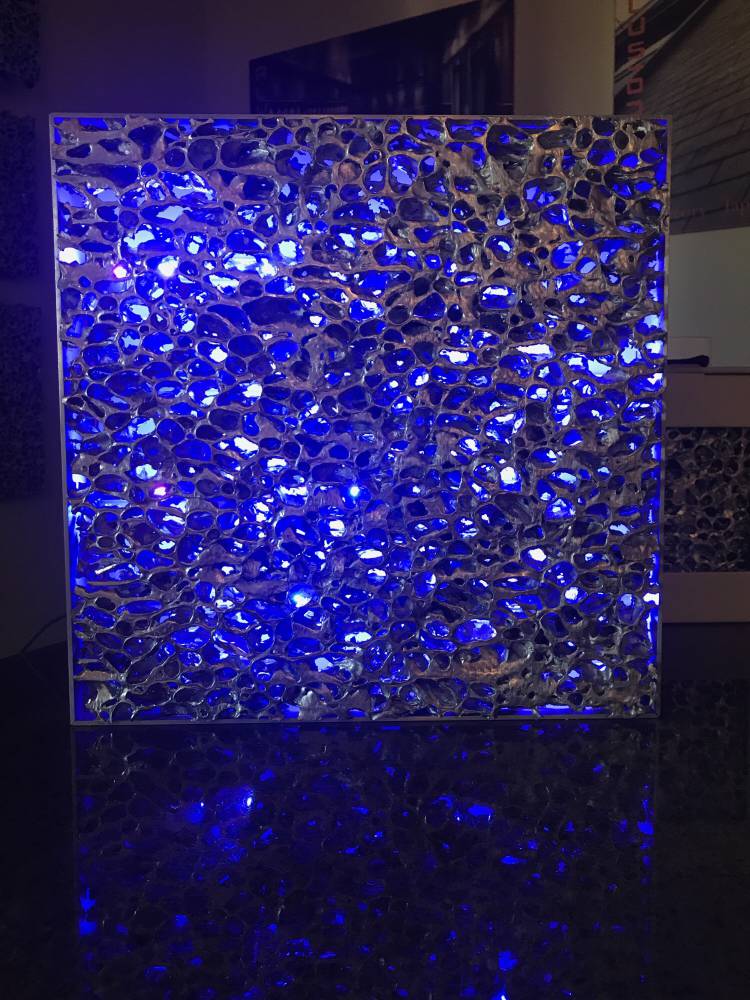 通孔泡沫铝大孔透光折射光线