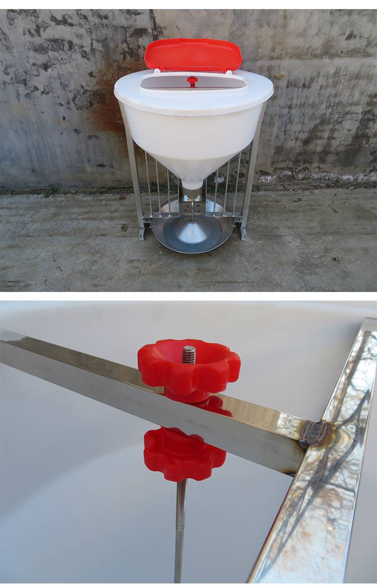 养殖场用颗粒料猪料槽80公斤猪用自动下料器饲料槽猪食槽子