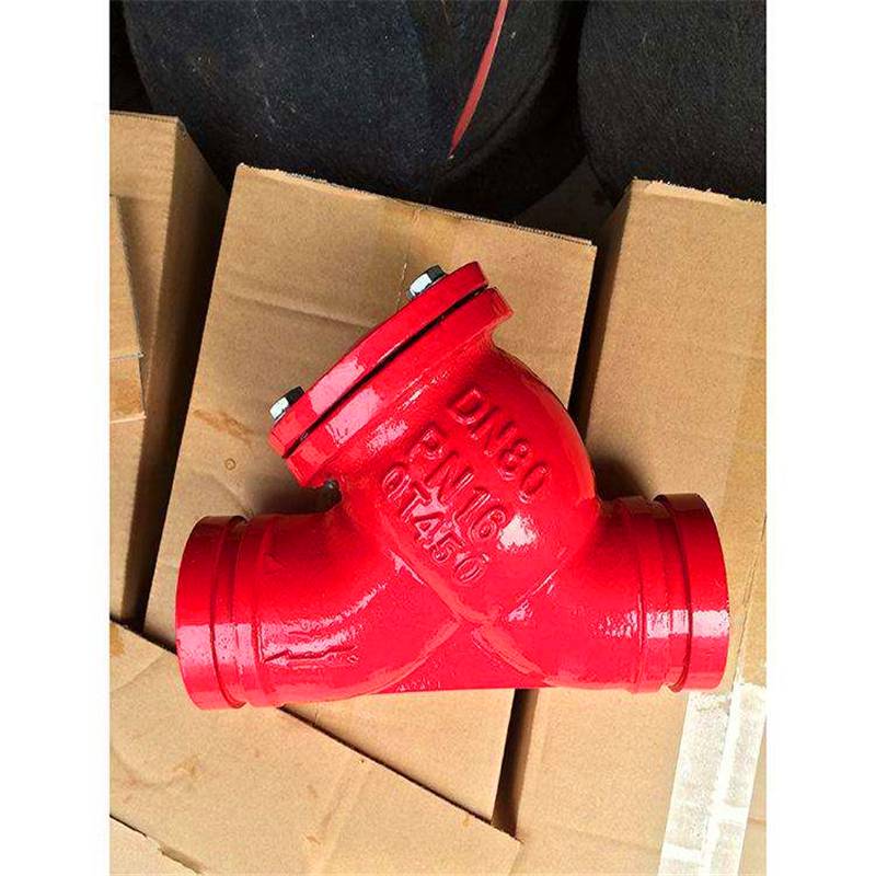 y型高层建筑消防系统沟槽式过滤器