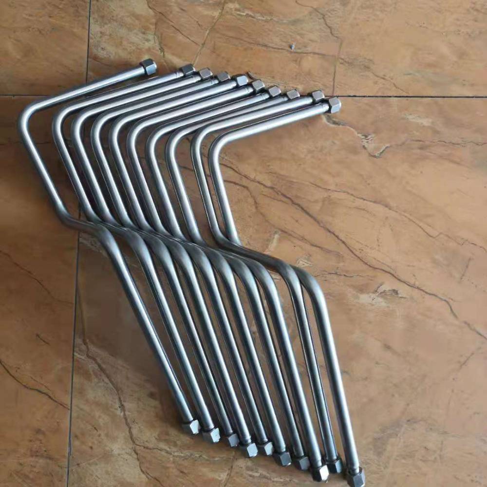 生产液压硬油管金属高压油管总成不锈钢液压钢管总成