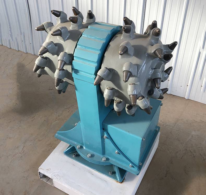 沥青路面横向铣挖头钩机加装液压铣挖机隧道施工挖掘机属具掘进头