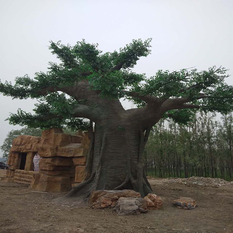 云南水泥假树假树大门仿真假树造价低