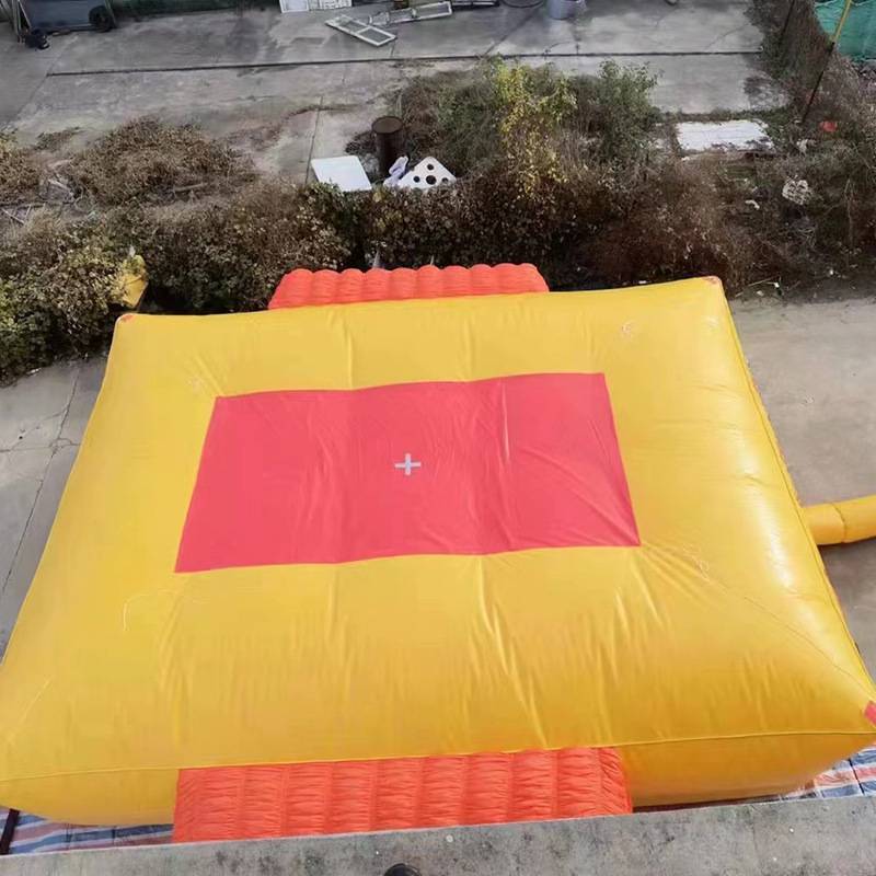识坚消防救援逃生气垫高空作业防摔救生充气软垫高楼逃生防摔垫