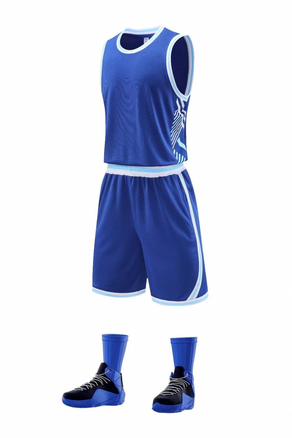 青少年篮球服套装男学生训练比赛队服个性定z白色球衣透气印字号