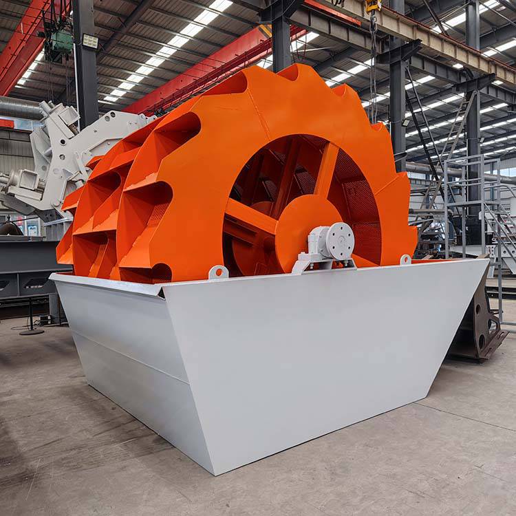 石料场多轮洗砂机细沙泥沙分离清洗机三槽水轮洗砂设备图片