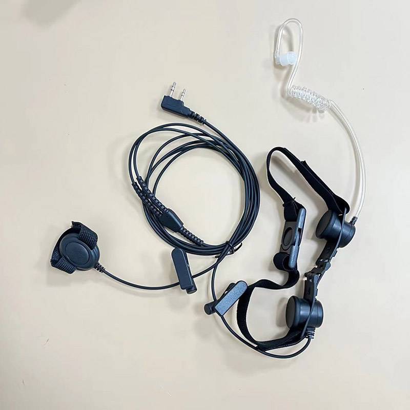 骨传导耳机应急对讲机通信设备挂耳式振动耳机消防救援通信装置合盾