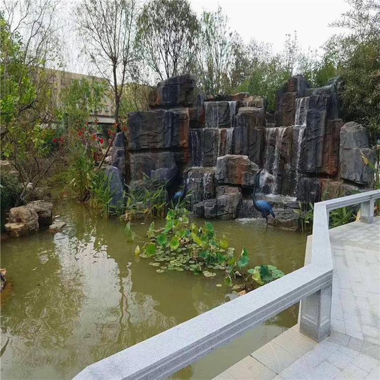 东丽区塑石景观假山流水 设计营造水泥假山 清秀园林 规格齐全
